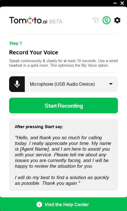 Record Your Voice