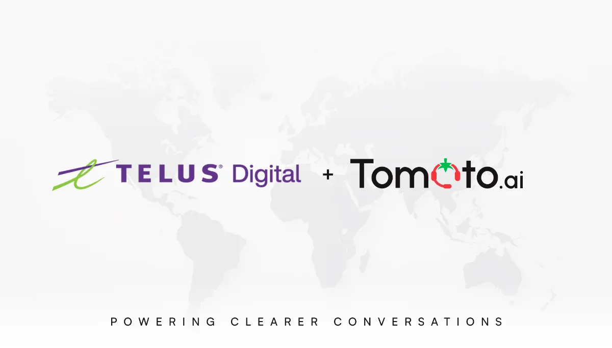 TELUS Digital and Tomato.ai Partner to Deliver Crystal-Clear Calls