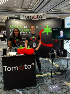 Tomato.ai team at their booth at CCW Las Vegas. 